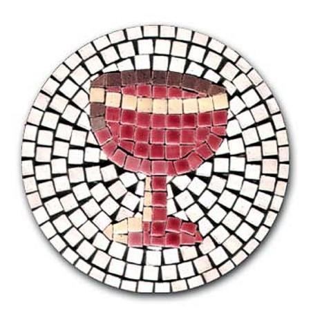 am201002_p1 Mosaic Bausatz Weinglas mit Magnetfolie