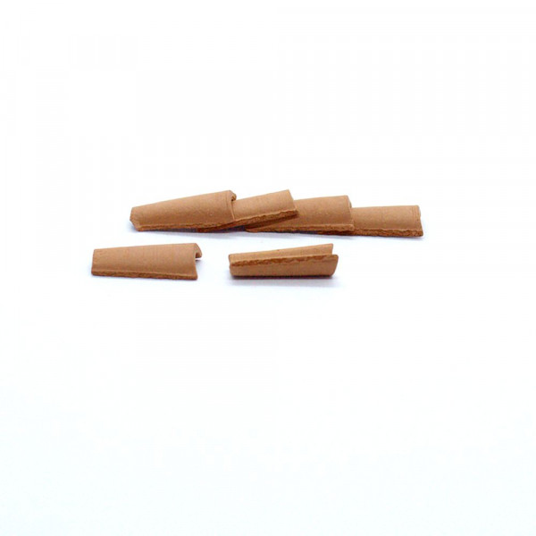 Firstziegel Teja Arabe, Miniaturziegel, 150 Stk. M 1:35, Modellbauzubehör aus Ton
