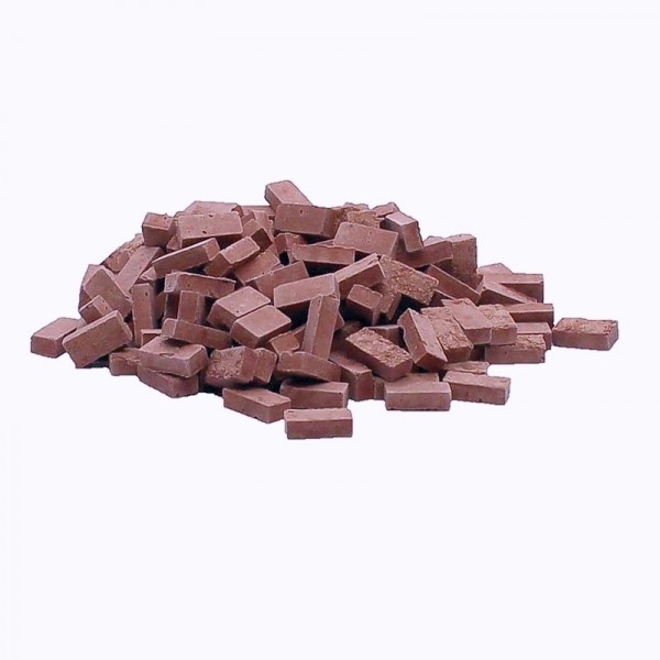 Lehmziegel, Miniaturmauersteine, M1:32, 800 Stk., lehmfarben